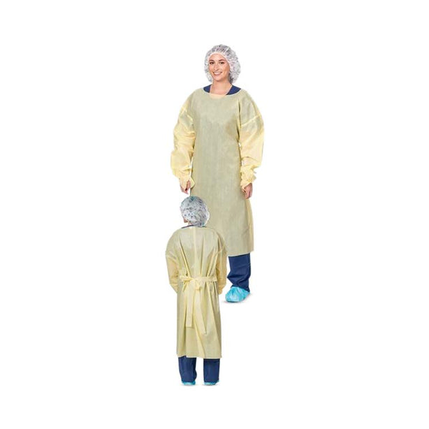 Precept Medical Products Open-Back SMS Isolation Gowns with Thumb Loops 51192FC - 100.0 Each - MDL-MRS51192FC