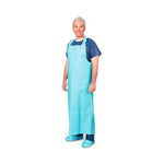 Precept Medical Bib-Style Cystoscopy Apron, Nonsterile, Blue - 8571 - 20 Each