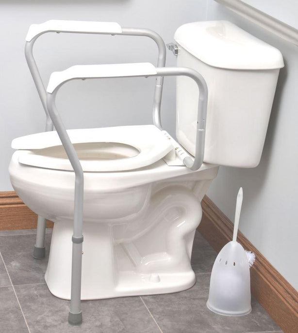 Mercer County Rehab Supply, Inc Adjustable Aluminum Toilet Safety Rails M541-5 - 1.0 Each - MDL-MRZM5415