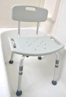 Mercer County Rehab Supply, Inc Bath Seat With Back and Carrying Bag M656-1 - 1.0 Each