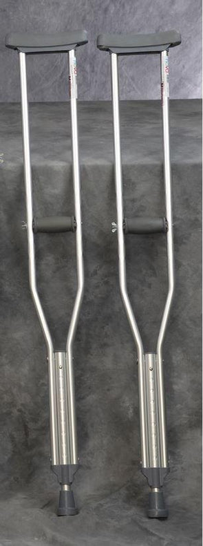 Mercer County Rehab Supply, Inc Adjustable Aluminum Crutches M669-16 - 1.0 Each