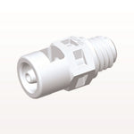 Threaded Connector, Barbed, White, 100/Bag - Fits 1/16 inch ID Tubing (0.063 inch, 1.59 mm) x Tapered 10-32 UNF - MS230