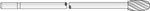 Microaire Surgical Instruments MicroAire Extra-Long Oval-Cut Carbide Burs ZB-336 - 1.0 Each