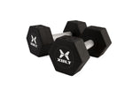 Johnson Health Tech Co., Ltd. XULT Urethane Hex Dumbbells XT-5-50URE-HEX 1.0 Set-MDL-MTXXT50STB