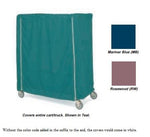 Intermetro Ind Nylon Utility Cart Cover with Hook-and-Loop Closure, White, 24" x 36" x 62" - 24X36X62VUC - 1 Each