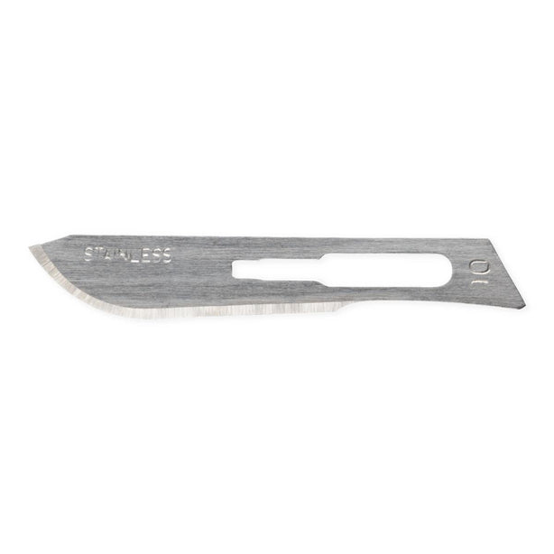 Myco Medical Premium Technocut Steel Surgical Blade, Sterile, Size 10 - 03740 - 1 Each