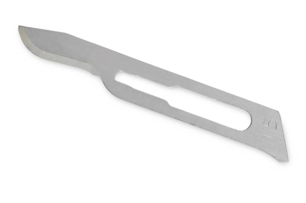 Myco Medical GLASSVAN 2001T-15 Carbon Steel Surgical Blade, Sterile, #15 - MDL-MYC2001T15BX - 100 Each