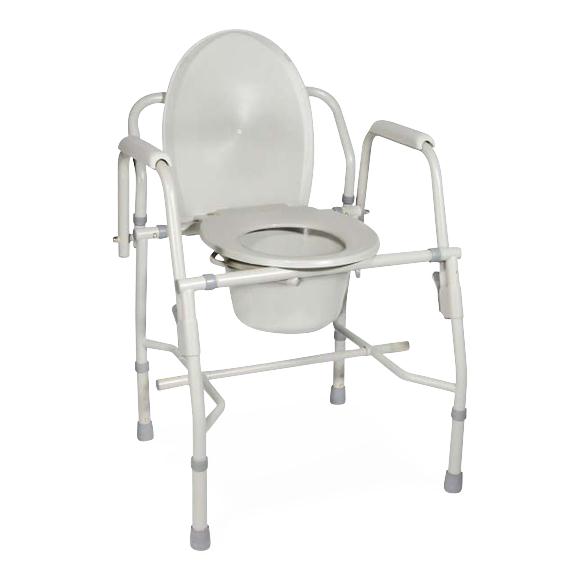 Drive Devilbiss Healthcare, Inc. Deluxe Steel Drop-Arm Commode 11125KD-1 - 1.0 Each - MDL-MZI11125KD1