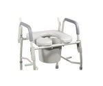Drive Devilbiss Healthcare, Inc. K. D. Deluxe Drop-Arm Steel Commodes 11125-PS - 1.0 Each - MDL-MZI11125PS