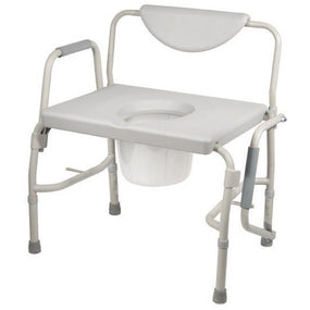 DRIVE DEVILBISS HEALTHCARE, INC. Deluxe Bariatric Drop-Arm Commode 11135-1 1 Each - MDL-MZI111351