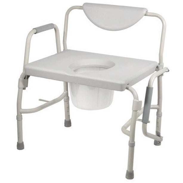 DRIVE DEVILBISS HEALTHCARE, INC. Deluxe Bariatric Drop-Arm Commode 11135-1 1 Each - MDL-MZI111351