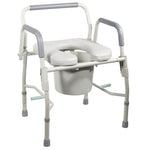 Drive Devilbiss Healthcare, Inc. K. D. Deluxe Drop-Arm Steel Commodes 11125PSKD-1 - 1.0 Each - MDL-MZI1125PSKD1