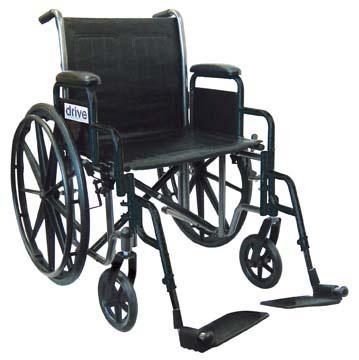 DRIVE DEVILBISS HEALTHCARE, INC. Silver Sport 2 Wheelchairs SSP216DDA-ELR 1 Each-MDL-MZI216DDAELR