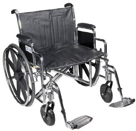 Drive Devilbiss Healthcare, Inc. Bariatric Sentra EC Heavy-Duty Wheelchair STD22ECDDA-ELR 1.0 Each-MDL-MZI22ECDDAELR