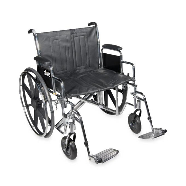 Drive Devilbiss Healthcare, Inc. Bariatric Sentra EC Heavy-Duty Wheelchair STD22ECDFA-SF 1.0 Each-MDL-MZI22ECDFASF
