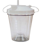 Drive Devilbiss 610-12B Suction Canister with Lid, Disposable, 800 cc - MDL-MZI61012B - 12 Each