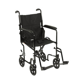 Drive Devilbiss Healthcare, Inc. Aluminum Transport Chairs with Swing-Away Footrest ATC19-BL - 1.0 Each - MDL-MZIATC19BL