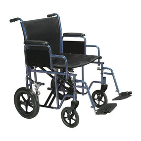 Bariatric Heavy-Duty Transport Wheelchairs - BTR22-B - 1 Each - MDL-MZIBTR22B