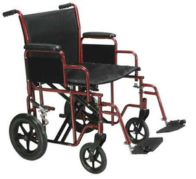 Bariatric Heavy-Duty Transport Wheelchairs - BTR22-R - 1 Each - MDL-MZIBTR22R