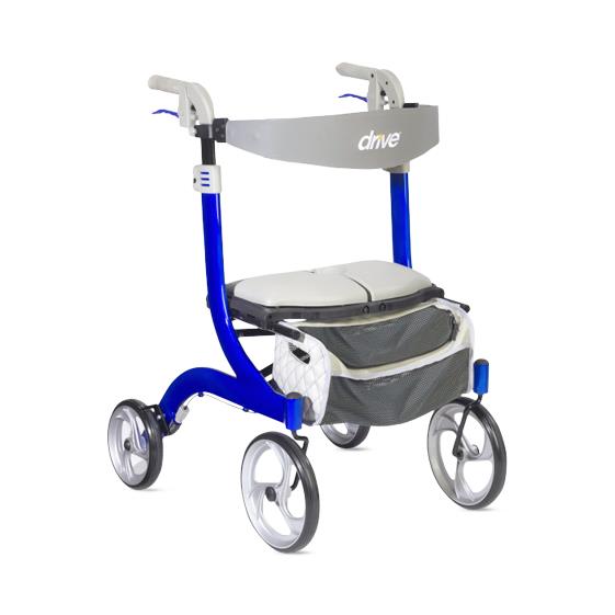 Drive Devilbiss Healthcare, Inc. Nitro DLX Rollator RTL10266BL-HS - 1.0 Each - MDL-MZIL10266BLHS