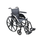 Drive Devilbiss Viper Wheelchair with Flip-Back Removable Arms, Swing-Away Footrests, 12" Seat - L412DDA-SF - 1 Each