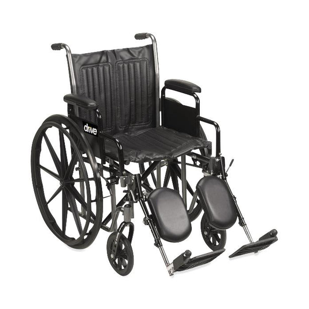 DRIVE DEVILBISS HEALTHCARE, INC. Silver Sport 2 Wheelchairs SSP218FA-ELR 1 Each-MDL-MZIP218FAELR