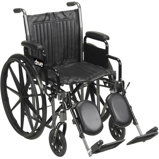 DRIVE DEVILBISS HEALTHCARE, INC. Silver Sport 2 Wheelchairs SSP220DDA-SF 1 Each-MDL-MZIP220DDASF