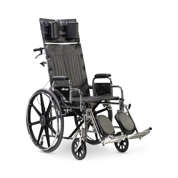 Drive Devilbiss Healthcare, Inc. Deluxe Sentra Full Reclining Wheelchairs STD22RBDDA - 1.0 Each - MDL-MZISTD22RBDDA