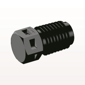 Threaded Plug, Black, 100/Bag - 1/16 NPT Thread - N2P31
