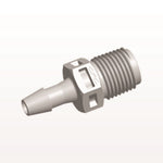 Threaded Connector, Barbed, Natural, 100/Bag - Fits 5/32 inch ID Tubing (0.156 inch, 3.97 mm) x 1/8" NPT - N4S5