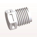 Threaded Plug, White, 100/Bag - 1/4" NPT Thread - N8P30