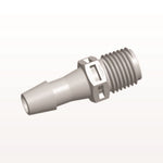 Threaded Connector, Barbed, Natural, 100/Bag - Fits 5/16 inch ID Tubing (0.313 inch, 7.94 mm) x 1/4" NPT - N8S10