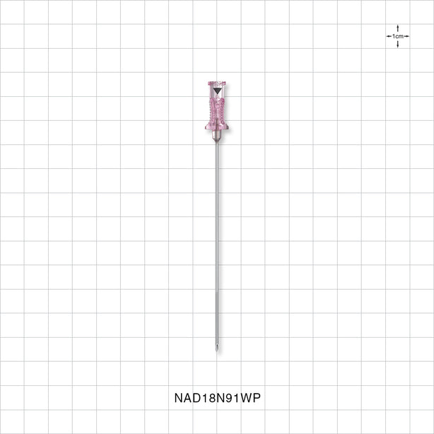 Merit Advance™ Angiographic Needle with Protector, Normal Wall; 25/Bag - 18 G; Fits 0.038 inch OD Guide Wire; 3.5 inch (1 mm, 89 mm) - NAD18N91WP