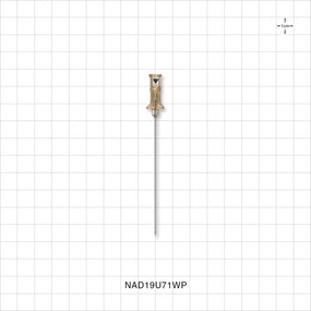 Merit Advance™ Angiographic Needle with Protector, Ultra-Thin Wall; 25/Bag - 19 G; Fits 0.035 inch OD Guide Wire; 2.75 inch (0.9 mm, 70 mm) - NAD19U71WP