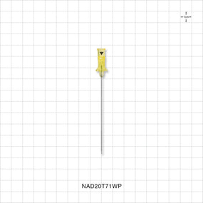 Merit Advance™ Angiographic Needle with Protector, Thin Wall; 25/Bag - 20 G; Fits 0.025 inch OD Guide Wire; 2.75 inch (0.6 mm; 70 mm) - NAD20T71WP