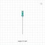 Merit Advance™ Angiographic Needle with Protector, Thin Wall; 25/Bag - 21 G; Fits 0.021 inch OD Guide Wire; 2.75 inch (0.5 mm; 70 mm) - NAD21T71WP