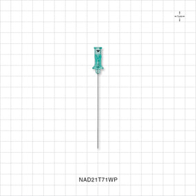 Merit Advance™ Angiographic Needle with Protector, Thin Wall; 25/Bag - 21 G; Fits 0.021 inch OD Guide Wire; 2.75 inch (0.5 mm; 70 mm) - NAD21T71WP