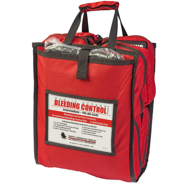 North American Rescue NAR Public Access Bleeding Control 8-Packs 80-0461 1.0 Each-MDL-NAR800461