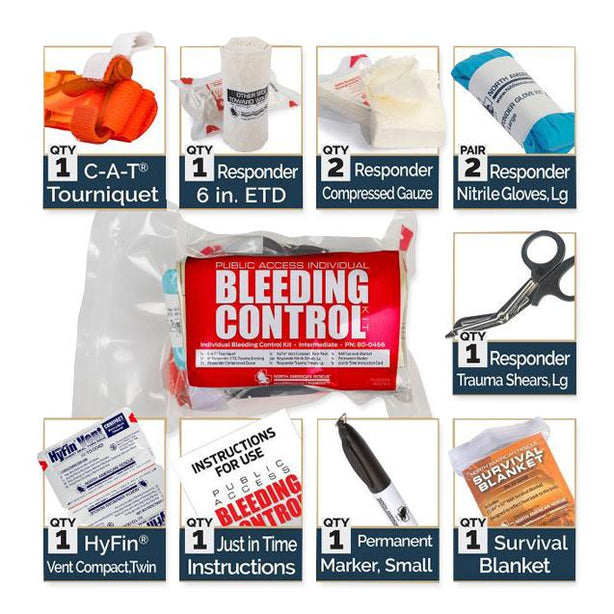 North American Rescue Public Access Bleeding Control Kits 80-0466 1.0 Each-MDL-NAR800466
