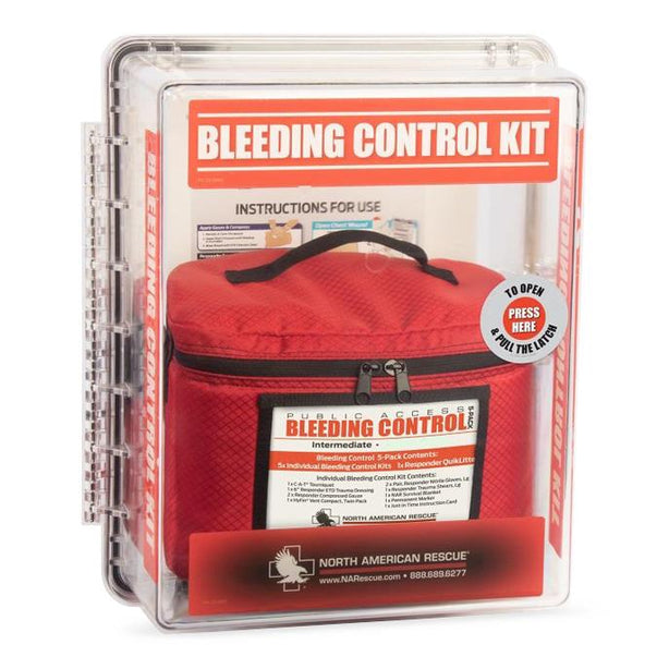 NORTH AMERICAN RESCUE Public Access Bleeding Control Station 80-0582 1 Each - MDL-NAR800582