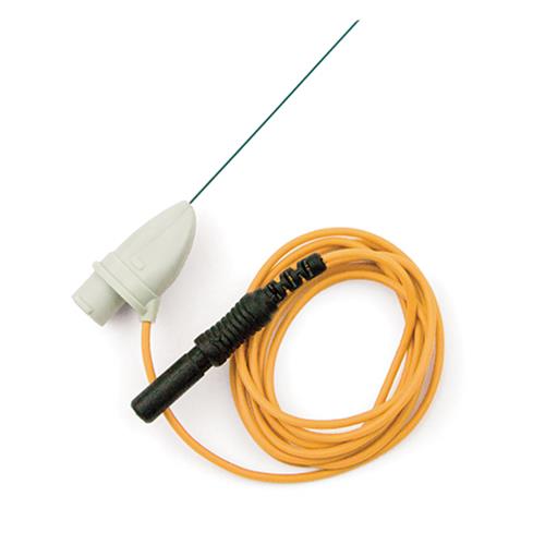 Natus Medical Bo-ject DHN Disposable Hypodermic Needle Electrode, 26G x 37 mm, Brown Leadwire - 9013S0472 - 10 Each