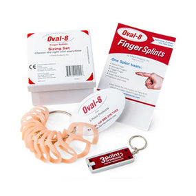 3-Point Products, Inc. Oval-8 Finger Splint Sizing Set P1008-S - 1.0 Set