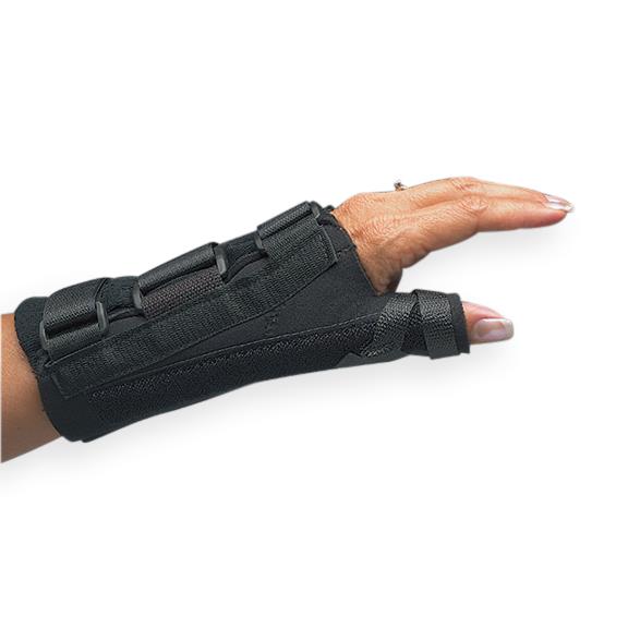 NORTH COAST MEDICAL Braces Comfort Cool D-Ring Thumb and Wrist Orthosis Long, Right, Size S - NC91263 - 1 Each