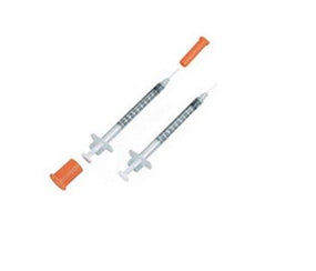 Exelint International Exel Insulin Syringes with Permanently Attached Needle 26028 - 500.0 Each