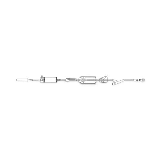 Exelint Exel IV Administration Set, 84", 20 Drops / mL - 26085 - 50 Each