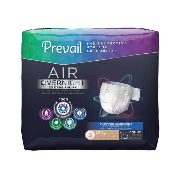 First Quality Products Prevail Air Overnight Briefs NGX-014 60.0 Each-MDL-NGX014