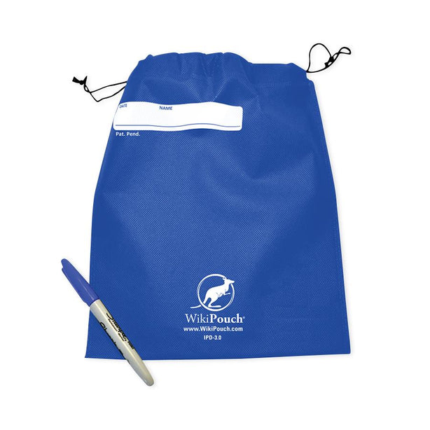 Ipp Inc. WikiPouch IPD Respiratory Device Pouches with Drawstrings IPD-3.0 (BLUE) - 100.0 Each