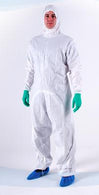 Ansell with Hood BioClean-D Drop-Down Sterile Disposable Cleanroom Coveralls, White, Size 4XL - S-BDSH-XXXXL - 15 Each