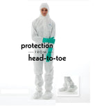 Ansell Healthcare BioClean-D Drop-Down Cleanroom Coveralls with Hood and Boots S-BDFC-M 20.0 Each