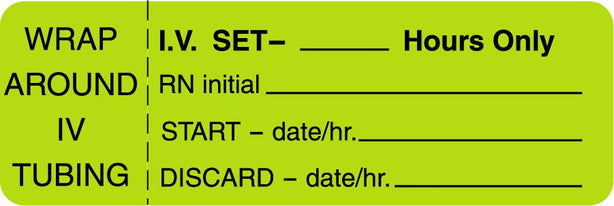 Centurion Nursing IV Tubing Labels - NL11 - 1 Roll - MDL-NL11